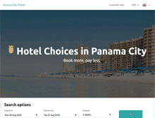 Tablet Screenshot of panama-city-hotels.com